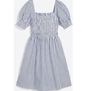 Draper James Cam Smocked Dress in Blue Shirting Stripe. Size 3X, worn once!